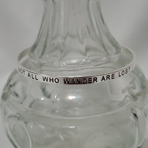 Not All Who Wander Are Lost Bracelet / Bangle - Picture 4 of 6
